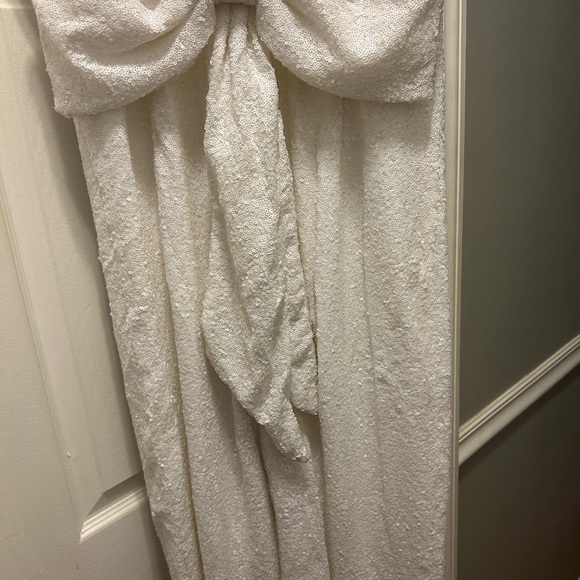 Lulu’s Sparkly Bow Jumpsuit - Picture 9 of 9